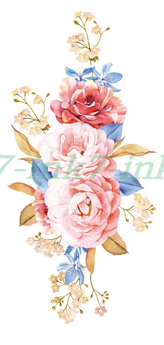 Waterproof Temporary Tattoo Sticker pink flower rose bule leaf body art Water Transfer fake tatto Flash Tattoo for girl woman
Waterproof Temporary Tattoo Sticker pink flower rose bule leaf body art Water Transfer fake tatto Flash Tattoo for girl woman