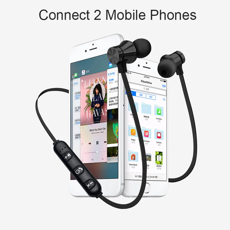 Magnetic Attraction Wireless Bluetooth Earphone with Mic 4.2 Headset Waterproof Sport Stereo Earphones Earbuds for Smart Phone |