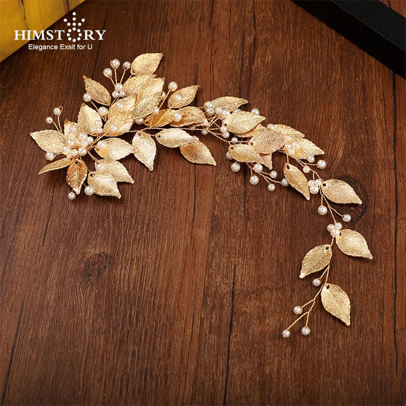 HIMSTORY Gold crystal bridal wedding Head Piece Bride Headwear Headband Hair Band Leaf Handmade women Jewelry Accessories
HIMSTORY Gold crystal bridal wedding Head Piece Bride Headwear Headband Hair Band Leaf Handmade women Jewelry Accessories