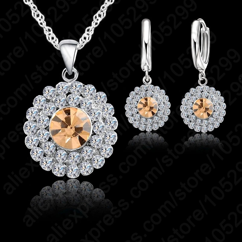 10 Colors 925 Sterling Silver Jewelry Set Short Chain Charm Pendant Necklace Choker And Earring Jewelry Set Women
10 Colors 925 Sterling Silver Jewelry Set Short Chain Charm Pendant Necklace Choker And Earring Jewelry Set Women