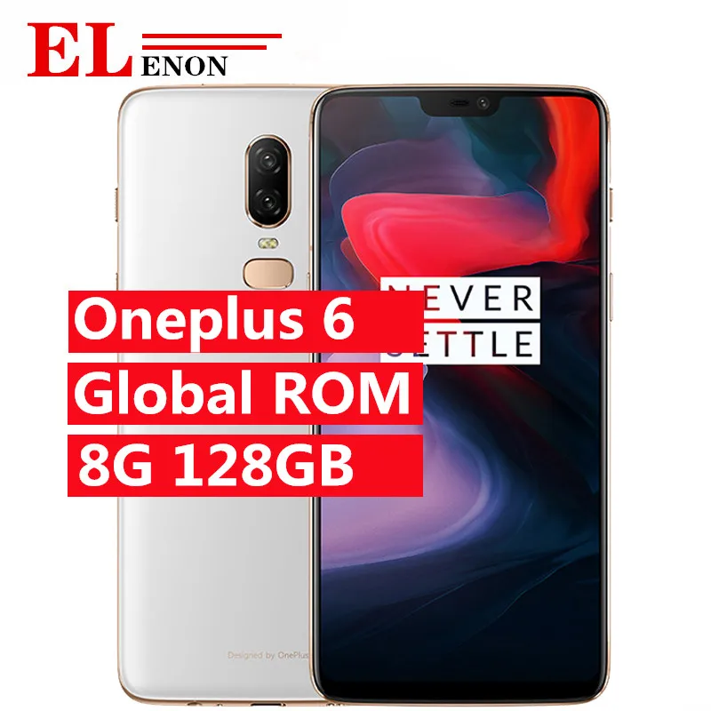 Оригинальный One Plus Oneplus 6 8 ГБ 128 Восьмиядерный процессор Snapdragon 845 двойная камера AI 20