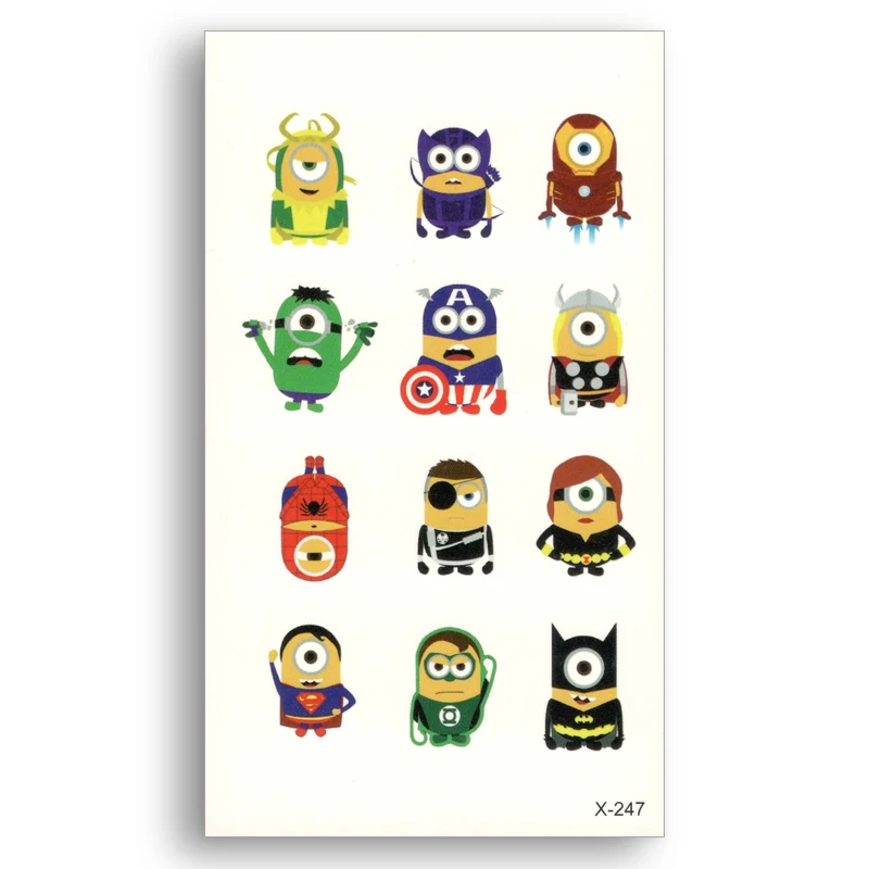 Cute Cartoon color Tattoo Stickers Water Transfer Fake tattoo Disposable Waterproof Temporary Stickers Child Children Kids
Cute Cartoon color Tattoo Stickers Water Transfer Fake tattoo Disposable Waterproof Temporary Stickers Child Children Kids