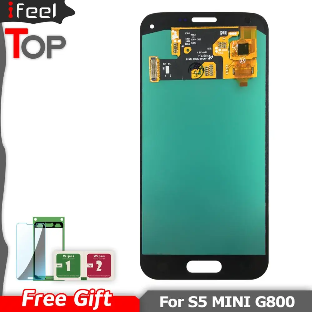 ЖК дисплей Super AMOLED для Samsung Galaxy S5 Mini G800 G800F G800H с сенсорным экраном и дигитайзером в
