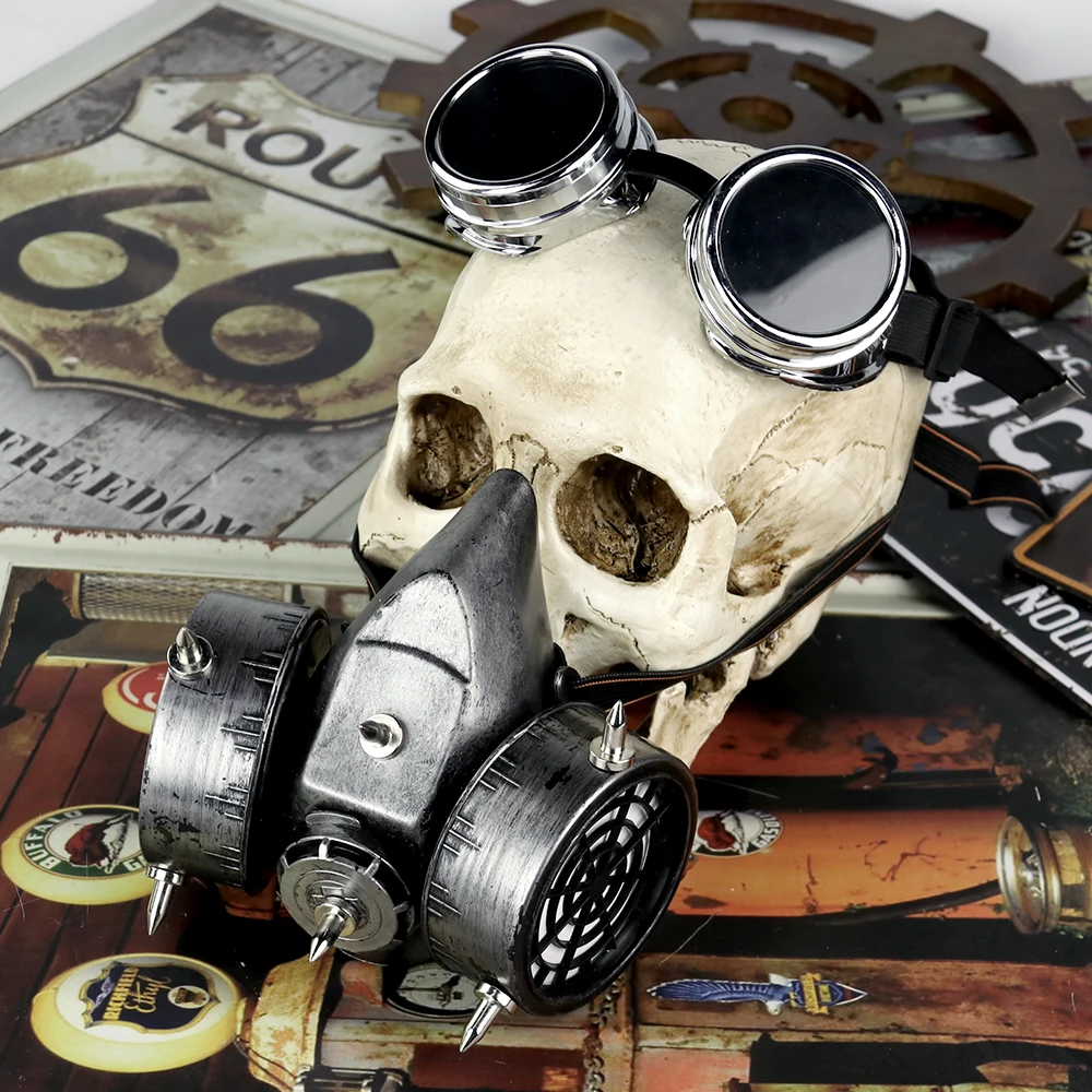Punk Retro Glasses Gas Mask Windshield Gothic Cosplay Men's Military Goggles Gas Mask Role-playing Rock Glasses Halloween
Punk Retro Glasses Gas Mask Windshield Gothic Cosplay Men's Military Goggles Gas Mask Role-playing Rock Glasses Halloween