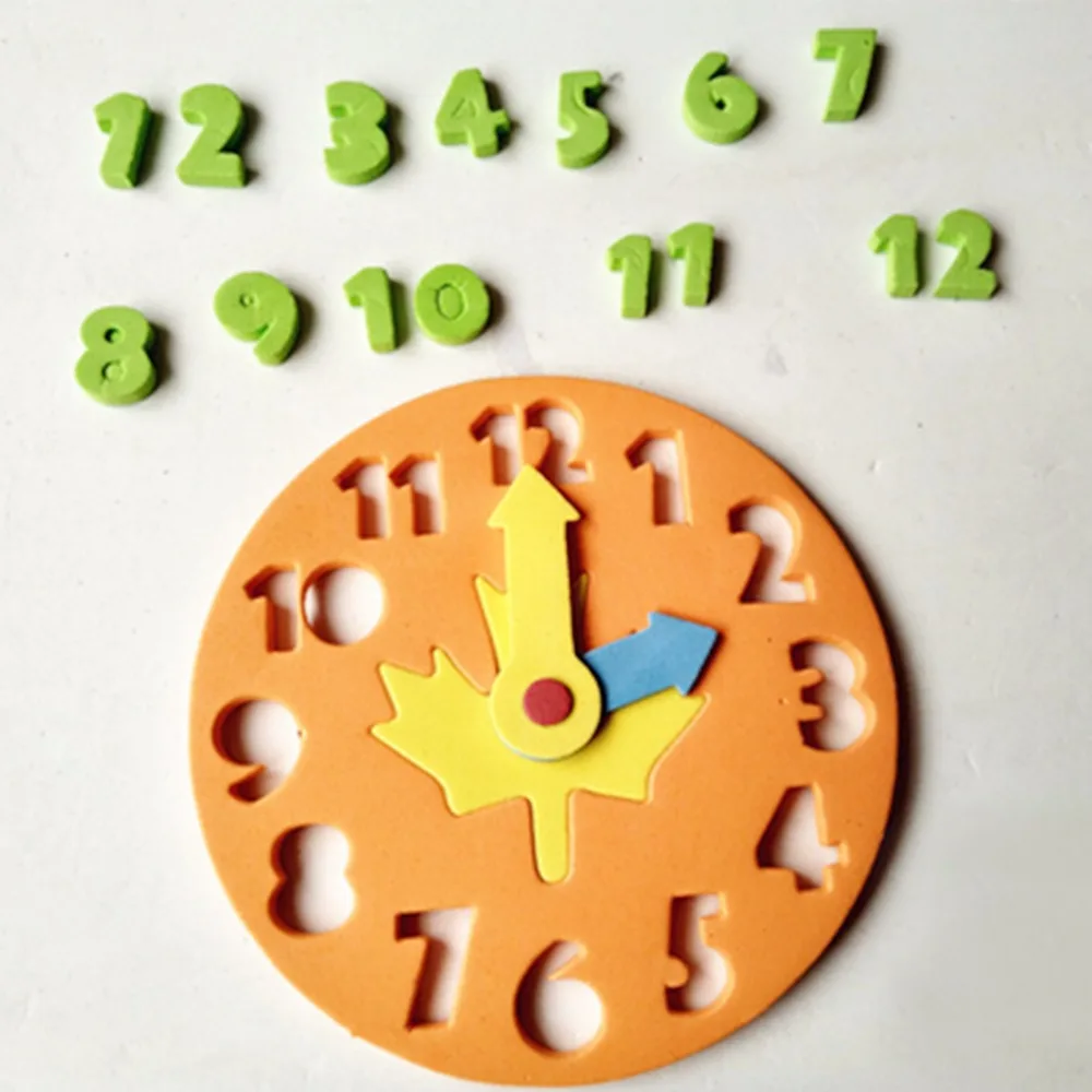 Foam Number Clock Puzzle Clock Learning Toys Early Education Fun Jigsaw Puzzle Game For Children 1-6 Years Old 13*13cm
Foam Number Clock Puzzle Clock Learning Toys Early Education Fun Jigsaw Puzzle Game For Children 1-6 Years Old 13*13cm