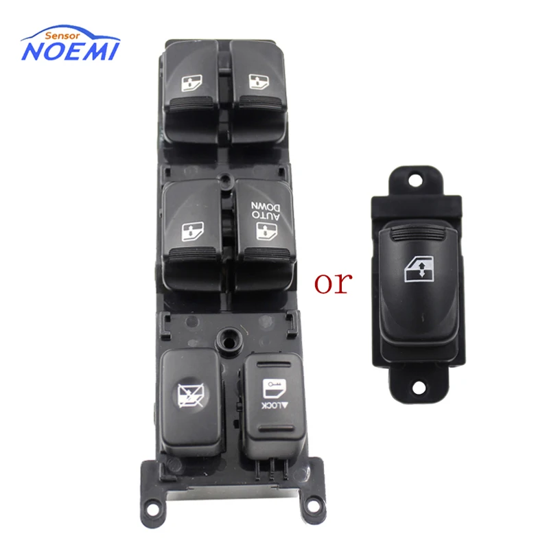 93570-1E110 of Front Left switch, 93580-1E001 93580-1E000 of Rear Button Master Power Control Window Switch for Hyundai Accent
93570-1E110 of Front Left switch, 93580-1E001 93580-1E000 of Rear Button Master Power Control Window Switch for Hyundai Accent