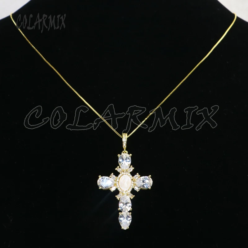 4Pcs Cross pendant necklace Cross zircon crystal pendant jewelry pendant necklace Colorful zircon pendant necklace 5676
4Pcs Cross pendant necklace Cross zircon crystal pendant jewelry pendant necklace Colorful zircon pendant necklace 5676