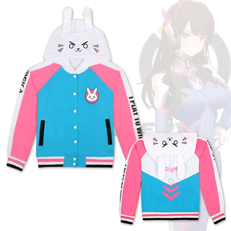Game OW D.va Cute Cosplay Hoodies Sweatshirt DVA Hooded Jacket Coat For Women Halloween Party Costumes
Game OW D.va Cute Cosplay Hoodies Sweatshirt DVA Hooded Jacket Coat For Women Halloween Party Costumes