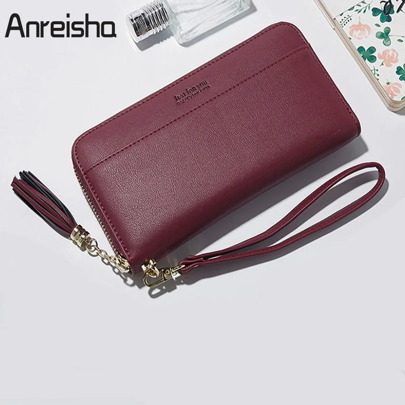 Anreisha Fashion Women Wallets Soft PU Leather Long Clutch Purse For Women Female Newest Card Holder Girl Coin Phone Purses
Anreisha Fashion Women Wallets Soft PU Leather Long Clutch Purse For Women Female Newest Card Holder Girl Coin Phone Purses