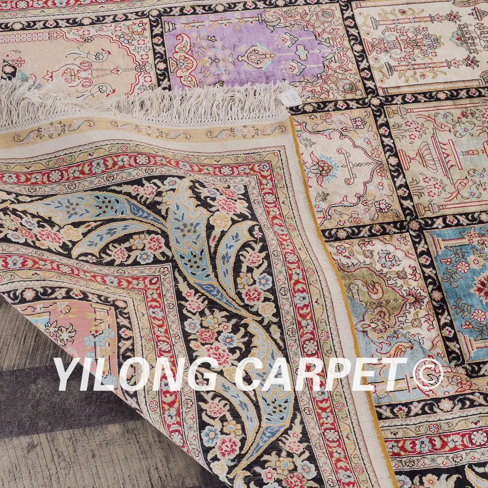 Yilong 6'x9' Handwoven Persian Carpets Four Seasons Exquisite Silk Rug (YWX078A6x9) 
Yilong 6'x9' Handwoven Persian Carpets Four Seasons Exquisite Silk Rug (YWX078A6x9)