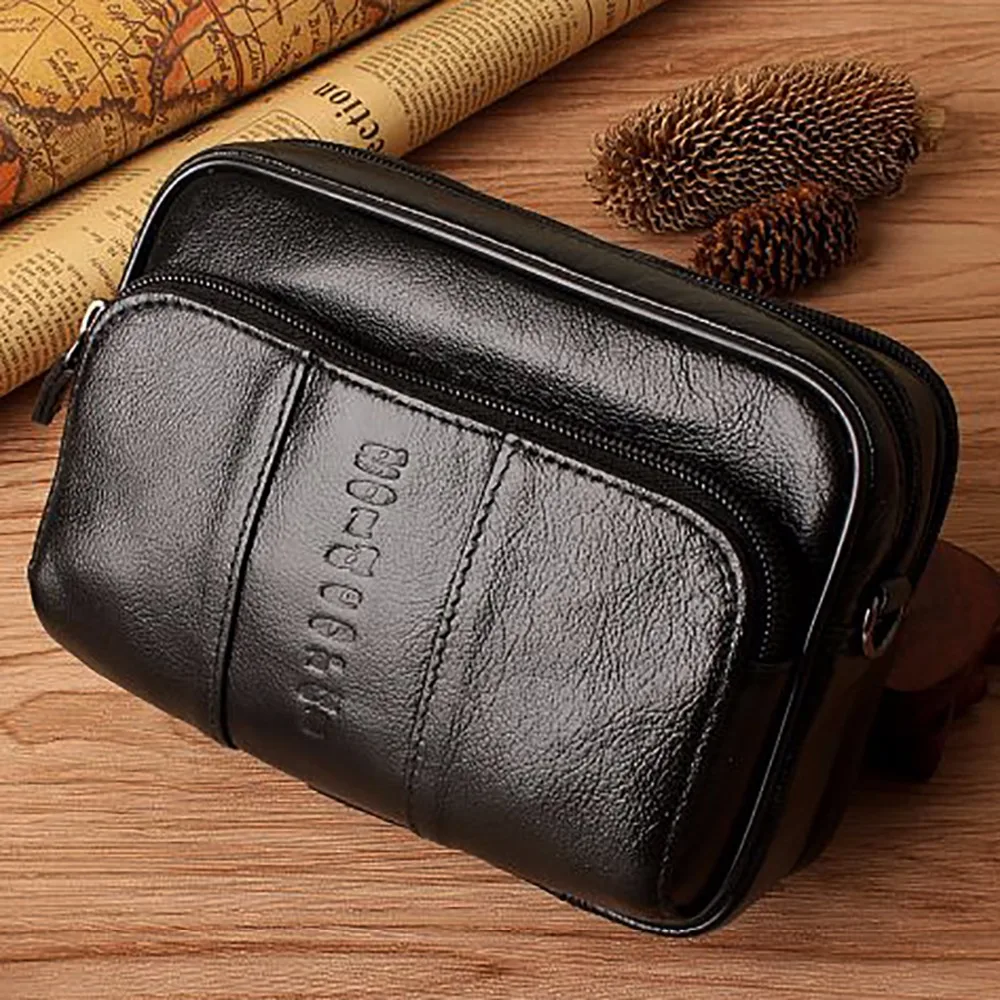 Fashion Men Real Genuine Leather Waist Bag Cell/Mobile Phone Case Purse Skin Belt Fanny Pack Brand Small Messenger Shoulder Bags
Fashion Men Real Genuine Leather Waist Bag Cell/Mobile Phone Case Purse Skin Belt Fanny Pack Brand Small Messenger Shoulder Bags
