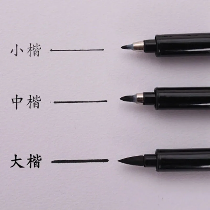 Calligraphy Brush Pen Three Size Soft Marker Pen Practice Art Painting Signature Long Time Save Writing Papelaria Caligrafia
Calligraphy Brush Pen Three Size Soft Marker Pen Practice Art Painting Signature Long Time Save Writing Papelaria Caligrafia