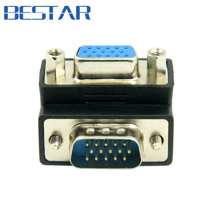 270 Degree Right Angled VGA plug SVGA 15pin Male To VGA socket Female extension Adapter converter
270 Degree Right Angled VGA plug SVGA 15pin Male To VGA socket Female extension Adapter converter