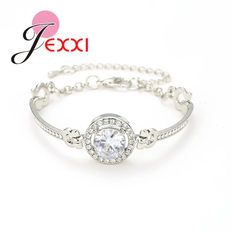 Luxury Big Round CZ Stone Bracelet 925 Sterling Silver Micro Paved Crystal Bangles for Women Valentines Birthday Gift Bijoux
Luxury Big Round CZ Stone Bracelet 925 Sterling Silver Micro Paved Crystal Bangles for Women Valentines Birthday Gift Bijoux
