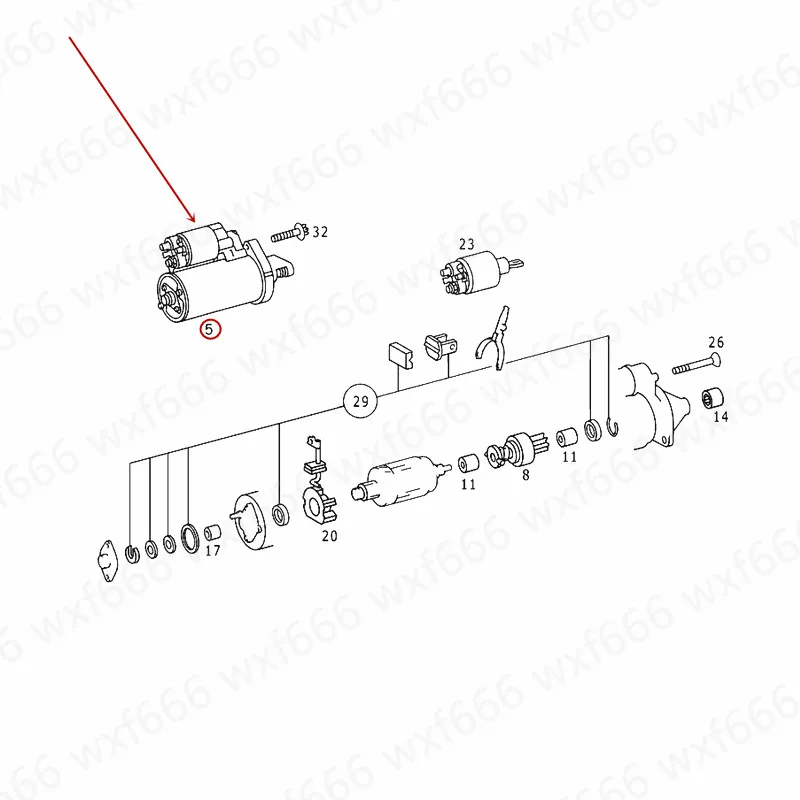 0051513401 запуск автомобиля стартер двигателя подходит для W202 W203 C180 C200mer ced es-be nzC230 1995-2007 стартер двигателя
0051513401 запуск автомобиля стартер двигателя подходит для W202 W203 C180 C200mer ced es-be nzC230 1995-2007 стартер двигателя