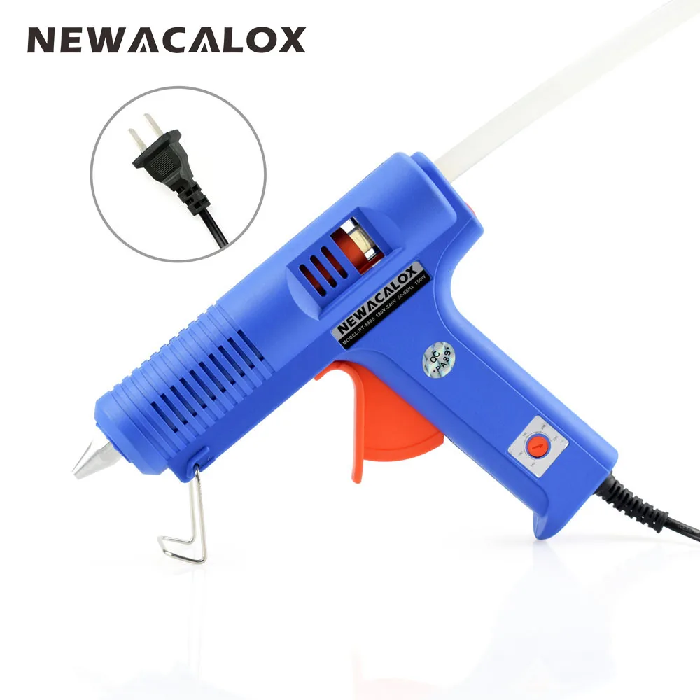 NEWACALOX 150W 100 V 240 горячего расплава клея пушка с 1 шт. 11 мм карандаша промышленных