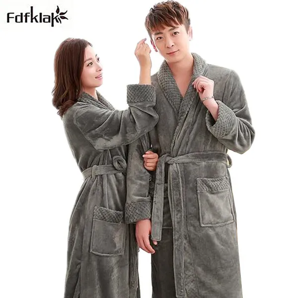 2020 Winter Warm Coral Fleece Couples Bathrobes Long-sleeved Bath Robe Male Female Thickening Bathrobes Dressing Gowns
2020 Winter Warm Coral Fleece Couples Bathrobes Long-sleeved Bath Robe Male Female Thickening Bathrobes Dressing Gowns