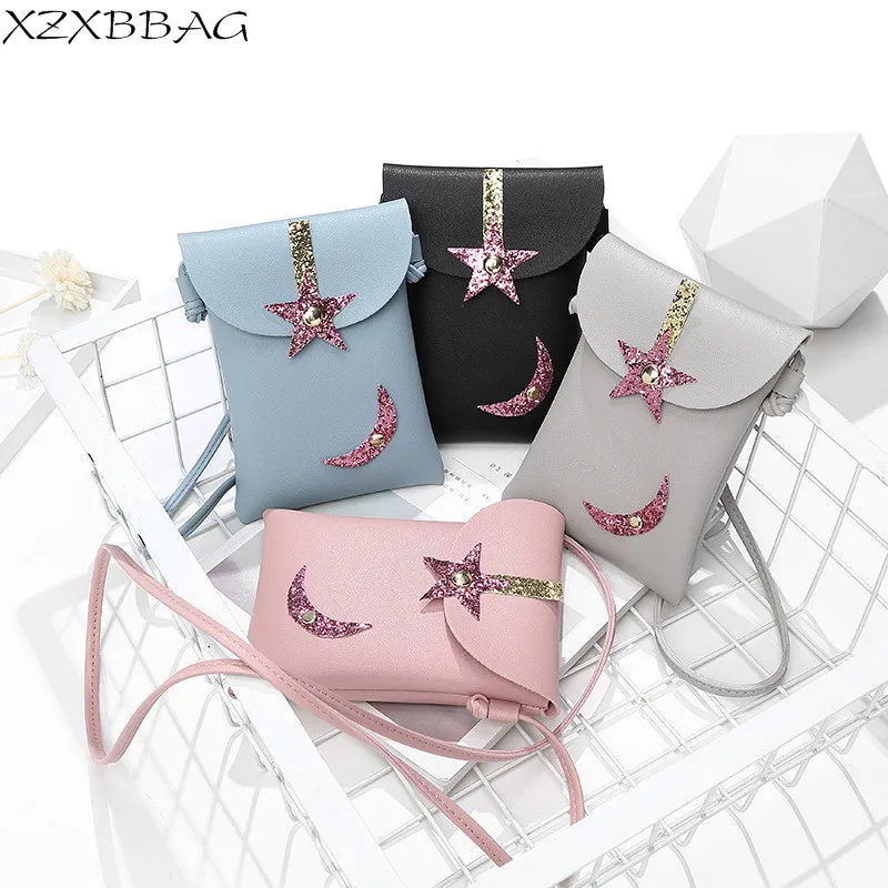 XZXBBAG PU Leather Women Shoulder Bag Fashion Sequins Stars Moon Small Square Package Mini Cell Phone Pouch Girls Messenger Bag
XZXBBAG PU Leather Women Shoulder Bag Fashion Sequins Stars Moon Small Square Package Mini Cell Phone Pouch Girls Messenger Bag