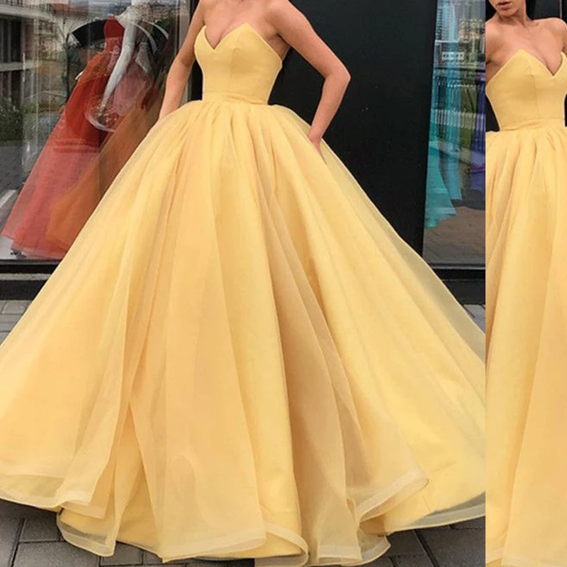 Elegant long sweetheart yellow formal women evening dresses long, long custom princess organza prom dresses ball gowns 2019
Elegant long sweetheart yellow formal women evening dresses long, long custom princess organza prom dresses ball gowns 2019