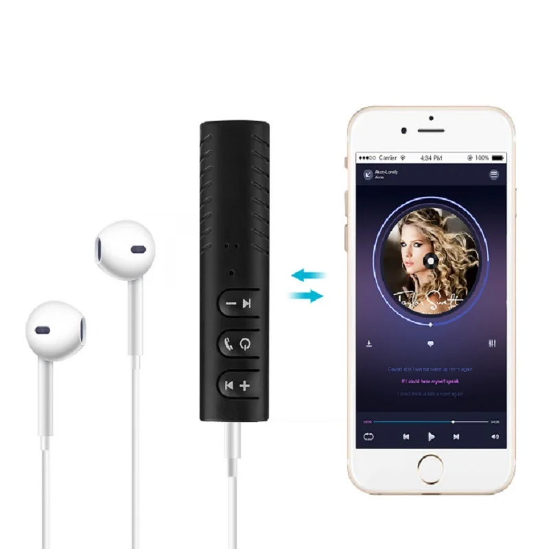 Беспроводной Bluetooth-ресивер с разъемом 3 5 мм стерео Bluetooth-аудио музыкальный