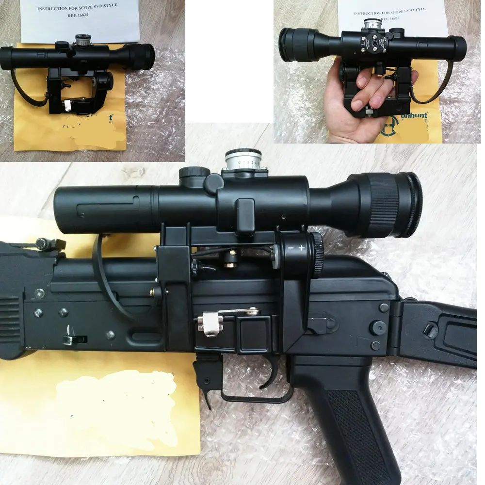 ohhunt Tactical Red Illuminated 4x24 PSO-1 Type Riflescope for Dragonov SVD Sniper Rifle Series AK Rifle Scope for Hunting
ohhunt Tactical Red Illuminated 4x24 PSO-1 Type Riflescope for Dragonov SVD Sniper Rifle Series AK Rifle Scope for Hunting