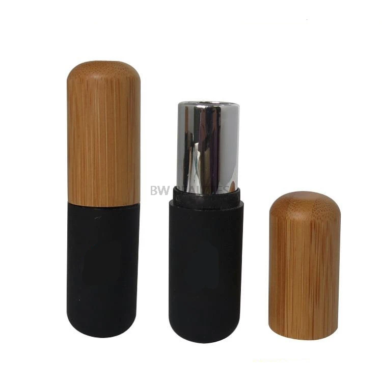 

12.7mm Empty Bamboo Lipstick Tubes with Bamboo Cap Eyelashes Tube Mascara Bottle Makeup Cosmetic Packaging Container