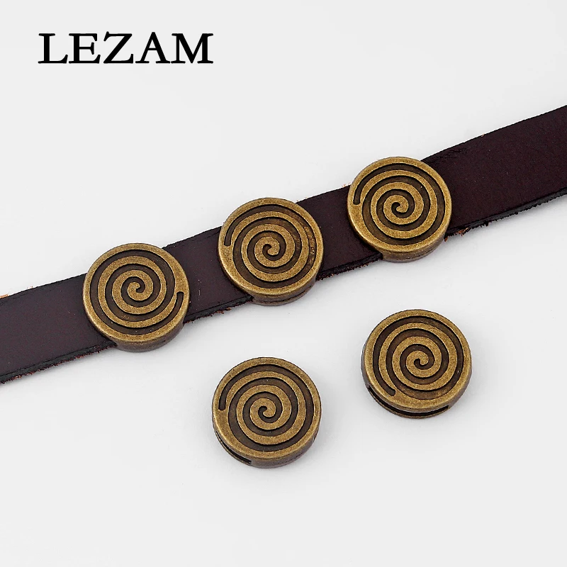 10pcs Antique Bronze Swirl Spiral Slider Beads Spacer Jewelry For 10mm Flat Leather Cord Bracelet Jewelry Findings Accessories
10pcs Antique Bronze Swirl Spiral Slider Beads Spacer Jewelry For 10mm Flat Leather Cord Bracelet Jewelry Findings Accessories
