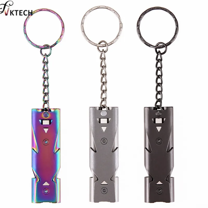 Double Pipe High Decibel Stainless Steel Outdoor Emergency Survival Whistle Keychain Cheerleading Whistle Multifunction Tool
Double Pipe High Decibel Stainless Steel Outdoor Emergency Survival Whistle Keychain Cheerleading Whistle Multifunction Tool