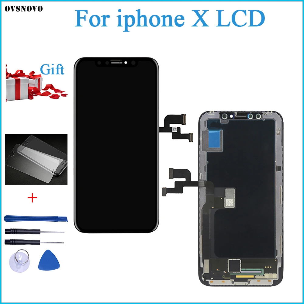 OEM 100% Test A+++ Top Quality OLED LCD Replacement for iPhone X LCD Display Replacement With Digitizer Touch Display Assembly
OEM 100% Test A+++ Top Quality OLED LCD Replacement for iPhone X LCD Display Replacement With Digitizer Touch Display Assembly