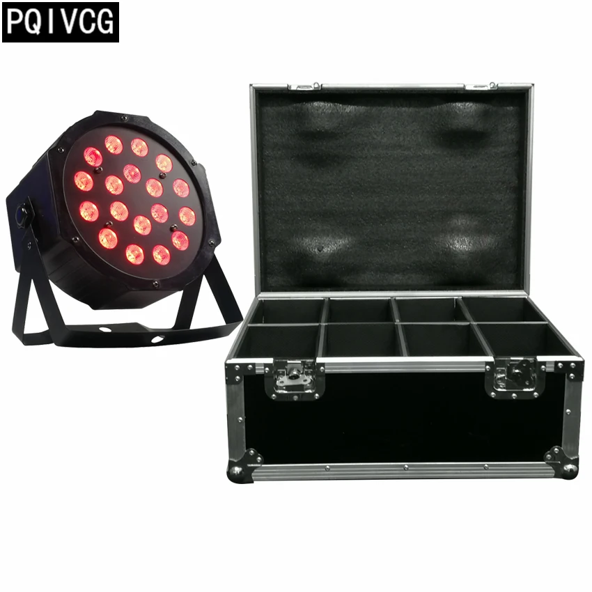 8pcs/lot 18x3w led par lights+flight case rgb 3in1 dmx512 flat par professional stage dj equipment led lights
8pcs/lot 18x3w led par lights+flight case rgb 3in1 dmx512 flat par professional stage dj equipment led lights