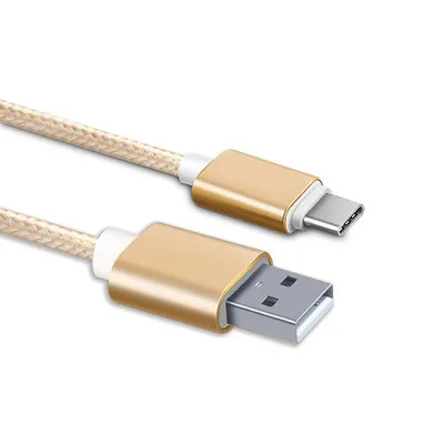Фото Новый Прочный USB кабель с нейлоновой оплеткой Type C для Samsung Xiaom Huawei - купить