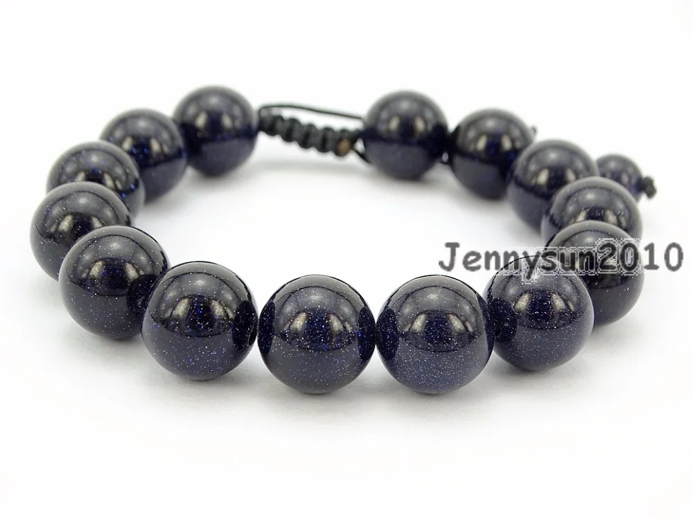 Handmade 12mm Adjustable Natural Blue Sand Gems Stone Round Beads Bracelet Healing Reiki 5 Strands/Pack
Handmade 12mm Adjustable Natural Blue Sand Gems Stone Round Beads Bracelet Healing Reiki 5 Strands/Pack