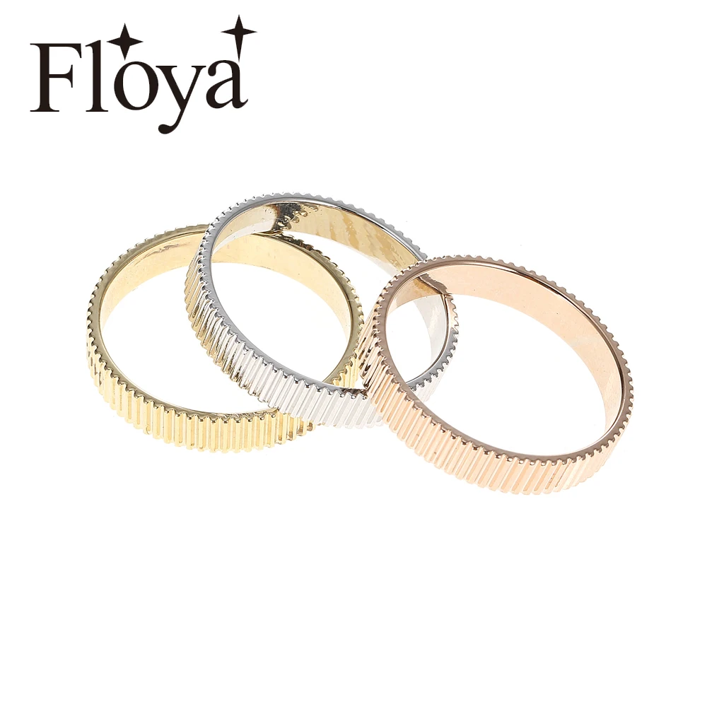 Floya Gear Rings Interchangeable Accressories Women Statement Stainless Steel Ring Band Bague Acier Gift For Girls 4mm Width
Floya Gear Rings Interchangeable Accressories Women Statement Stainless Steel Ring Band Bague Acier Gift For Girls 4mm Width