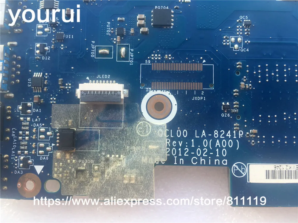 yourui 4P57C 04P57C CN-04P57C QCL00 LA-8241P For Dell Inspiron 15R 7520 Motherboard System board w/ HD 7730M work | Компьютеры и офис