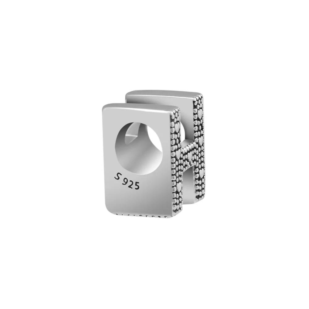 CKK 925 Sterling Silver Letter H Charm Beads Original Fashion Jewelry Making Fits For Bracelets & Bangle
CKK 925 Sterling Silver Letter H Charm Beads Original Fashion Jewelry Making Fits For Bracelets & Bangle