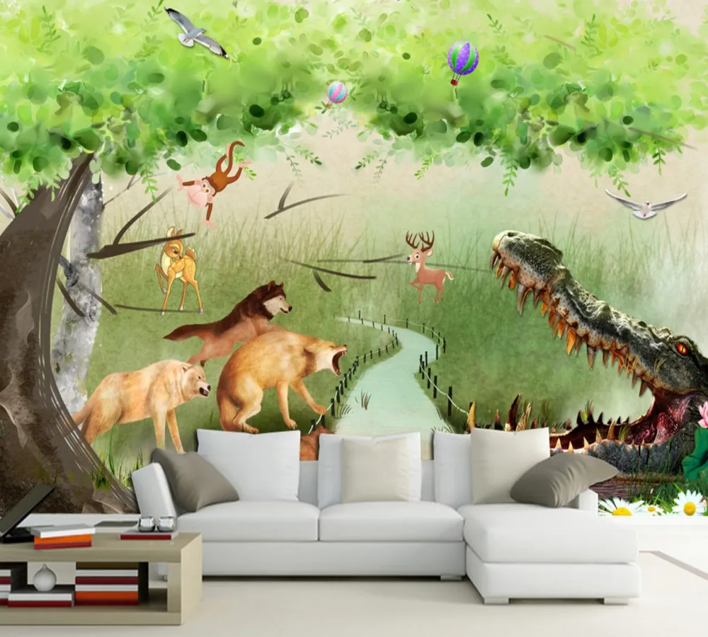 Free Shipping 3D Custom Beautiful TV Background Wall Personality Sofa Background Wall Wild Jungle Children'S Room Wallpaper
Free Shipping 3D Custom Beautiful TV Background Wall Personality Sofa Background Wall Wild Jungle Children'S Room Wallpaper
