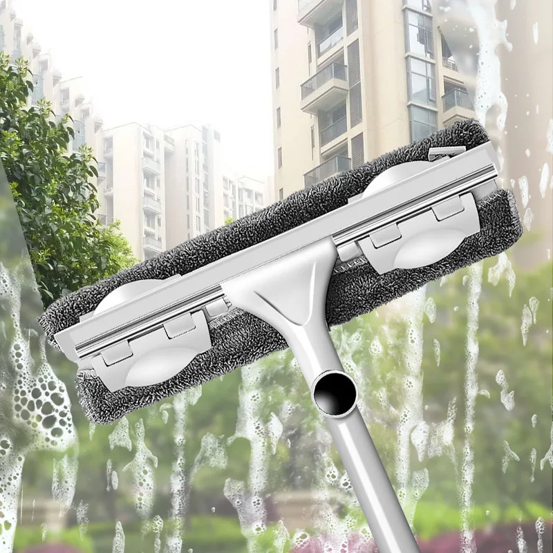 Long Handle cleaning brush Double Sided Glass Window Cleaner Squeegee Telescopic Rod Rotating Head Cleaning Cloth Rubber Wiper
Long Handle cleaning brush Double Sided Glass Window Cleaner Squeegee Telescopic Rod Rotating Head Cleaning Cloth Rubber Wiper