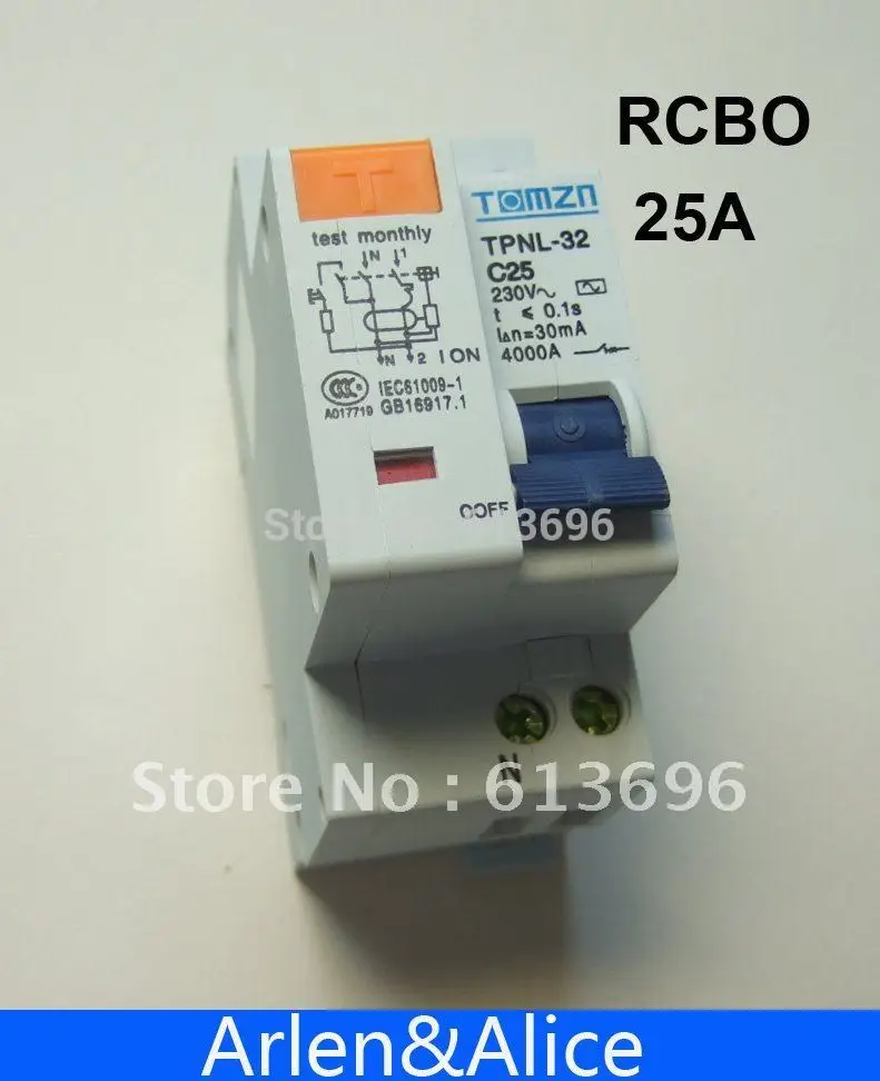 DPNL 1P+N 25A 230V~ 50HZ/60HZ Residual current Circuit breaker with over current and Leakage protection RCBO
DPNL 1P+N 25A 230V~ 50HZ/60HZ Residual current Circuit breaker with over current and Leakage protection RCBO