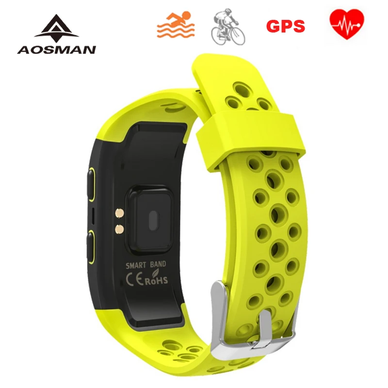 Aosman GPS высотомер спортивные мужские часы s908 Latitude плавание монитор сердечного
