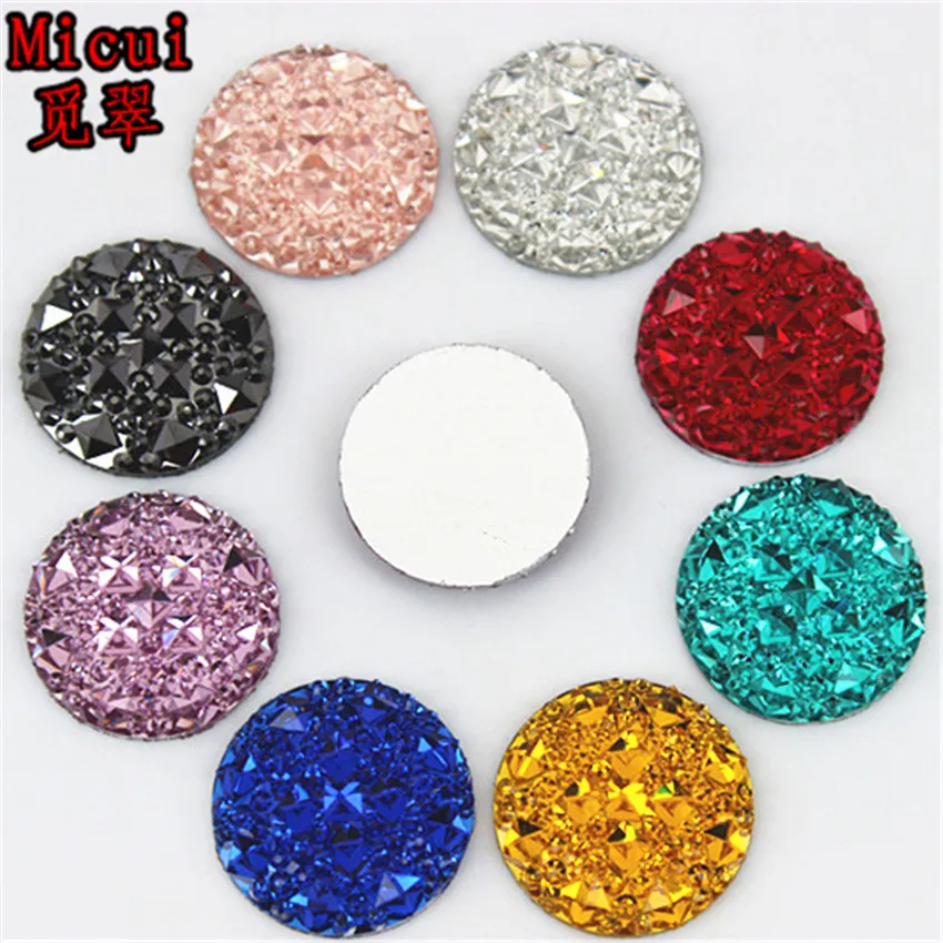 Micui 50PCS 20MM Crystal Resin Round flatback Resin Rhinestones Stone Beads Scrapbooking crafts Jewelry Accessories MC414
Micui 50PCS 20MM Crystal Resin Round flatback Resin Rhinestones Stone Beads Scrapbooking crafts Jewelry Accessories MC414