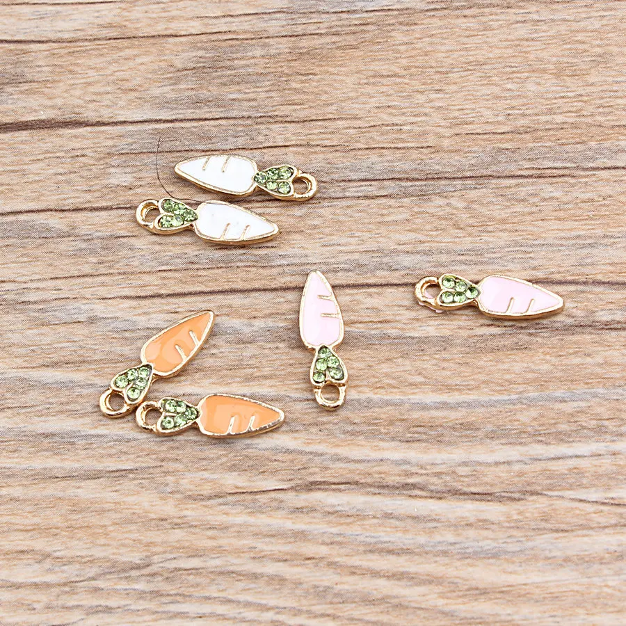 10Pcs/Lot Metal Pendants Gold Color Tone Charms Radish Shape DIY Charm With Rhinestone Charms For DIY Jewelry Making
10Pcs/Lot Metal Pendants Gold Color Tone Charms Radish Shape DIY Charm With Rhinestone Charms For DIY Jewelry Making