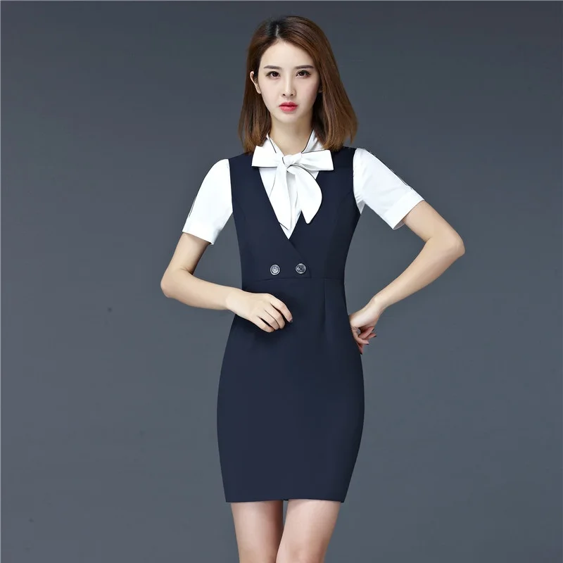 Женский офисный костюм блейзер с платьем и блузкой|dress suit|ladies wear suitsformal dress suits women |