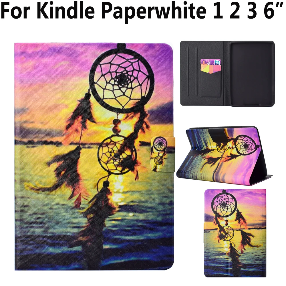Чехол для Amazon Kindle Paperwhite 1 2 3 2015 6 го поколения дюймов Модный Магнитный чехол с