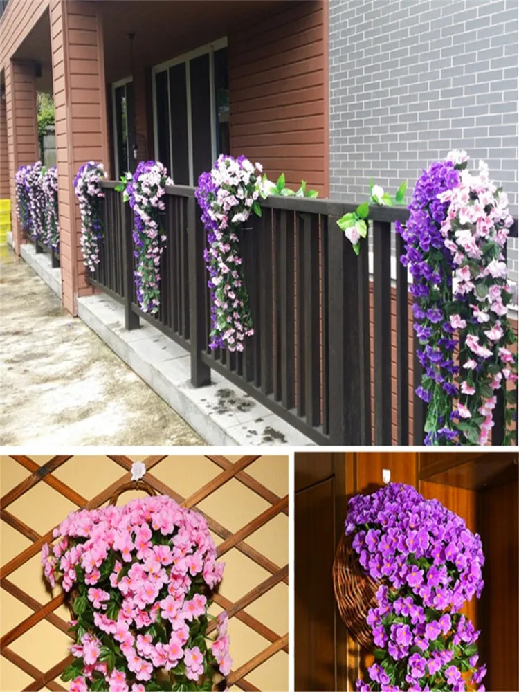 80cm Violet Orchid Ivy Artificial Flower Hanging Plant Silk Garland Vine for Wedding Centerpieces Decorations Bouquet
80cm Violet Orchid Ivy Artificial Flower Hanging Plant Silk Garland Vine for Wedding Centerpieces Decorations Bouquet