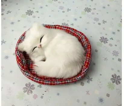 Белая Спящая модель кошки с ковриком, примерно 13x11 см, полиэтиленовые и меховые фигурки ручной работы, украшение для дома, игрушка в подарок a2699
Белая Спящая модель кошки с ковриком, примерно 13x11 см, полиэтиленовые и меховые фигурки ручной работы, украшение для дома, игрушка в подарок a2699