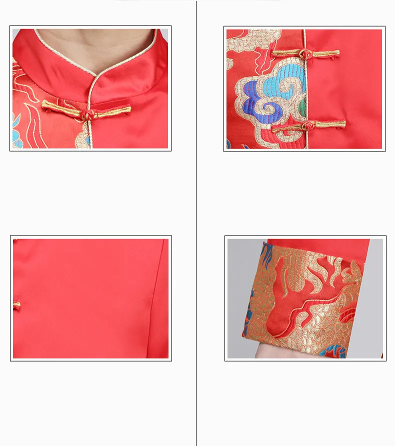 Chinese Men's Clothing Traditional Groom Wedding Chinese Ancient Costume Red Tunic Tang Suit Gown Dress Hanfu Tops
Chinese Men's Clothing Traditional Groom Wedding Chinese Ancient Costume Red Tunic Tang Suit Gown Dress Hanfu Tops