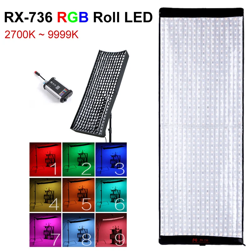 Falconeyes RX-736 4x1,53 футов 200 Вт RGB рулонное освещение, водонепроницаемая портативная Светодиодная лампа для фотокамеры, гибкая студийная лампа для видеосъемки
Falconeyes RX-736 4x1,53 футов 200 Вт RGB рулонное освещение, водонепроницаемая портативная Светодиодная лампа для фотокамеры, гибкая студийная лампа для видеосъемки