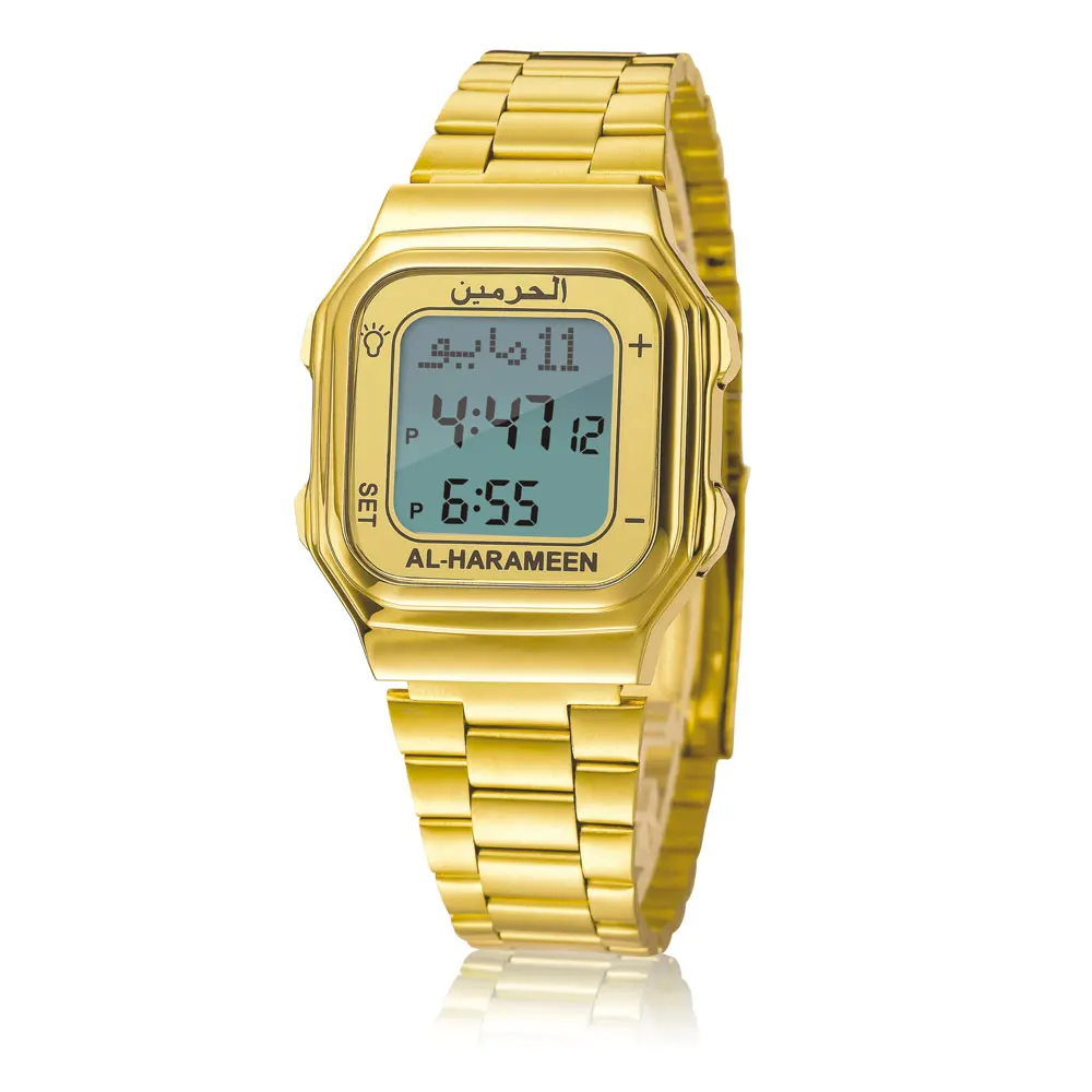 Unisex Muslim Azan Watch Prayer Wriste Watch 6461 Gold High Elegant Waterproof Best Muslim Products 1pc
Unisex Muslim Azan Watch Prayer Wriste Watch 6461 Gold High Elegant Waterproof Best Muslim Products 1pc