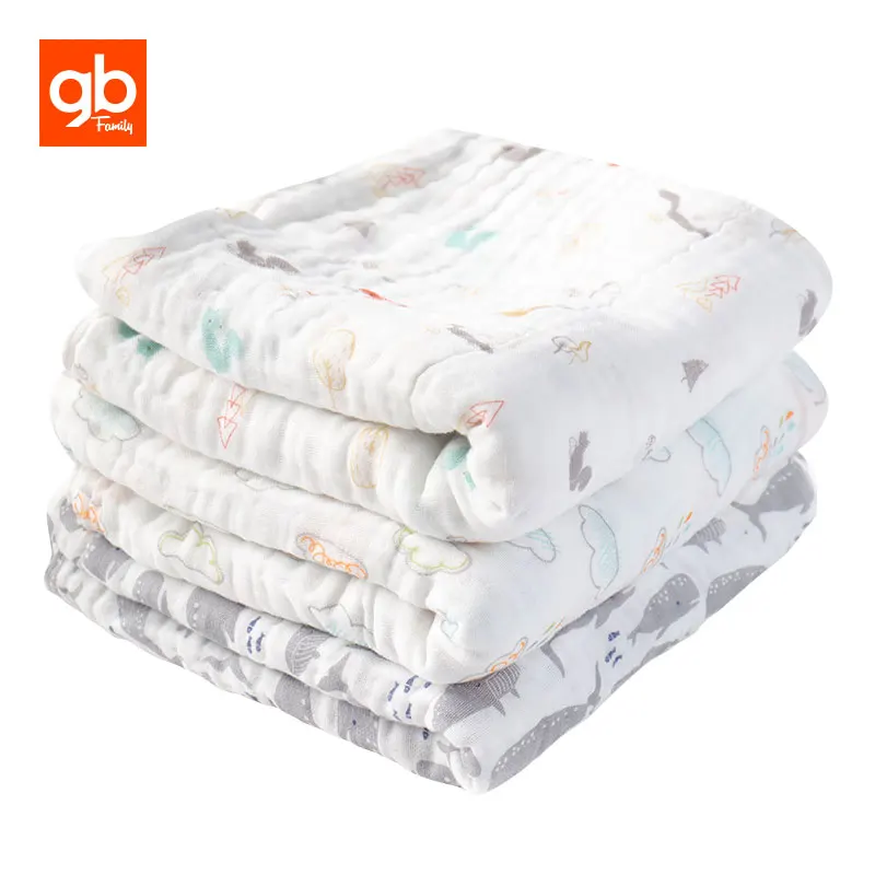Пеленальное Одеяло для младенцев 6 слоев 100% хлопок 120x115|baby swaddle blanket|baby swaddlecotton baby |
