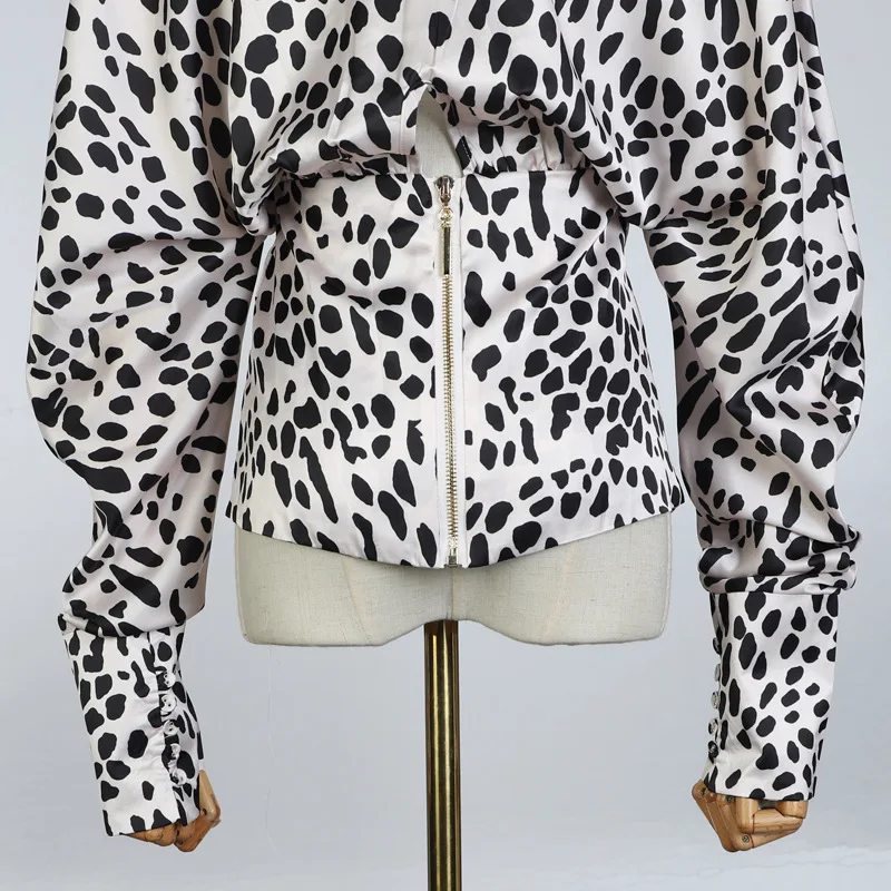 OXANT Women's Sexy Leopard Print Shirt Feminine V-neck Bat Sleeve Blouse Autumn Women 2019 New Korean Fashion Trend
OXANT Women's Sexy Leopard Print Shirt Feminine V-neck Bat Sleeve Blouse Autumn Women 2019 New Korean Fashion Trend
